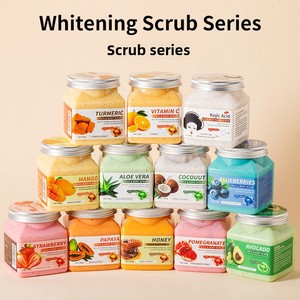 350g Crema Exfoliante Corporal de Aloe Vera Frutal para Piel de Gallina, Limpieza <span class=keywords><strong>Profunda</strong></span>, Café, Vitamina C, Blanqueadora Facial, OEM para Mujeres, Todo Tipo de Piel - Product Image 3