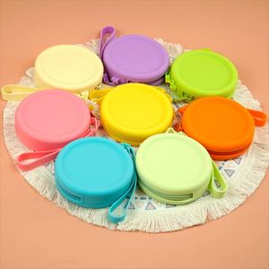 Custom Logo <b>Cute</b> Rainbow Silicone Coin <b>Purse</b> Mini Zipper Wallet for Girls - Product Image 4