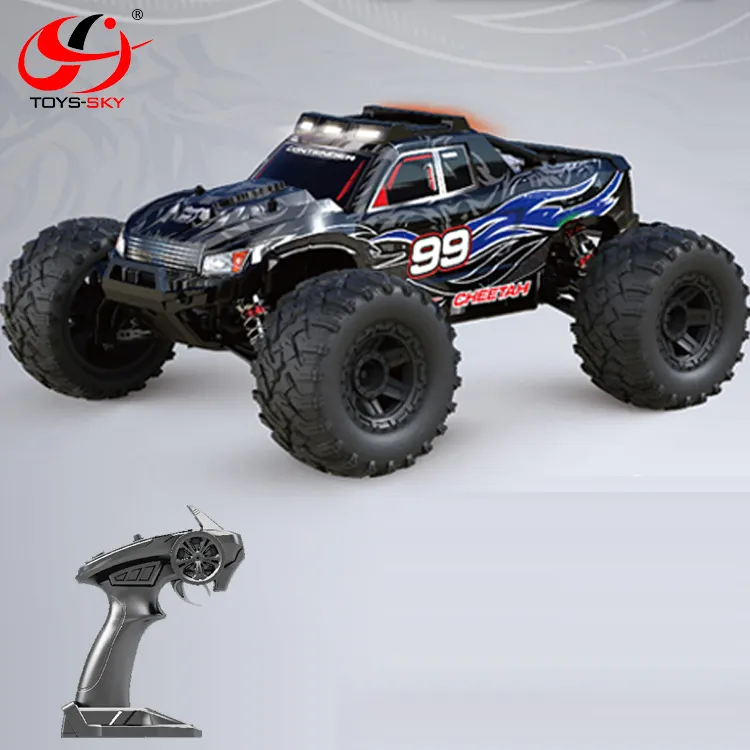 China wholesale Top 1:10 Electric Power 4WD 2.4GHZ Brushless Remote control Short course RC Monster Truck High speed