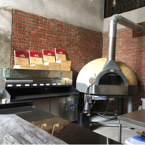 Lò nướng bánh pizza bằng gạch kiểu Ý, lò nướng bánh pizza bằng đá điện thương mại, máy làm bánh mì, bếp có lò nướng để bán - Product Image 5