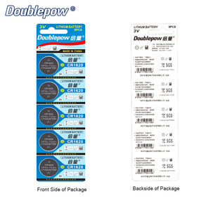 Nueva llegada 5pcs <span class=keywords><strong>CR1620</strong></span> <span class=keywords><strong>3V</strong></span> batería de botón de litio moneda <span class=keywords><strong>CR1620</strong></span> DL1620 ECR1620 GPCR1620 para venta - Product Image 5