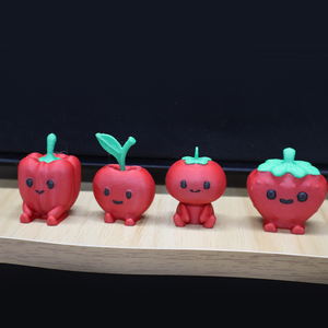 Décorations Modernes Créatives et Tendance en Forme de Petites Légumes Imprimés en 3D pour Animaux et Dinosaures – Collection 4 Pièces - Product Image 5