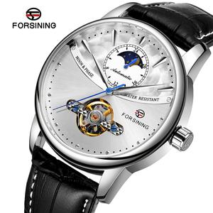 FORSINING Luxe Offre Spéciale Lune Phase Tourbillon Automatique Montres Hommes Confiture tangan reloj hombre Montre Résistant À l'eau - Product Image 4