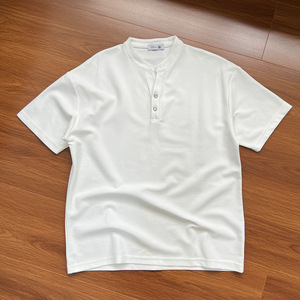 Camiseta Unisex de Algodón Grueso, Cuello en V, Estilo Casual, Vintage, Lisa, Camisetas de Diseñador para Hombre y Mujer, Fabricante Personalizado - Product Image 1