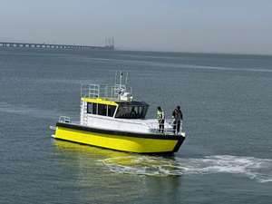 <span class=keywords><strong>Bateau</strong></span> de <span class=keywords><strong>patrouille</strong></span> en aluminium haute vitesse de 11,6 m avec moteur hors-bord, <span class=keywords><strong>bateau</strong></span> de travail professionnel multifonctionnel à vendre - Product Image 2