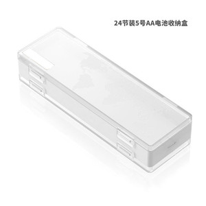 Portable 24 Cell Aa Battery Storage Box With <b>Switch</b> Plastic <b>Case</b> For 5 Batteries - Product Image 1