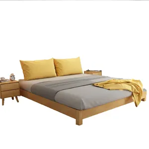 Tatami Bed In Japanse Stijl Modern Minimalistisch Nordic Platform Tweepersoonsbed Slaapkamermeubilair