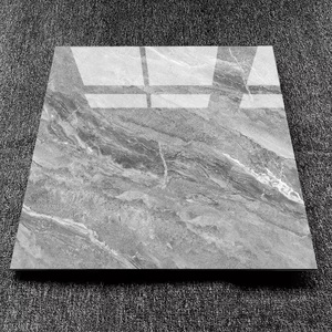 Azulejos de Porcelana Baratos 60x60, Baldosas de Mármol Gris para Sala de Estar - Product Image 1