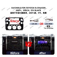 Cadre audio pour autoradio de voiture TOYOTA FJ CRUISER 2007-2016, cadre de moniteur de voiture, cadre de lecteur DVD de voiture, panneau de façade, cadre d'autoradio Android