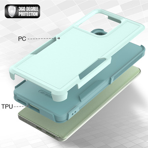 Armor Trường Hợp 2 Inch 1 Cứng PC Và TPU Lai Bìa Trở Lại Trường Hợp Bảo Vệ Cho Motorola Cạnh 40 - Product Image 3
