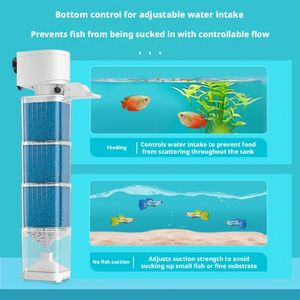 Ultra Quiet Three-in-One <b>Fish</b> Tank Filter Submersible Aquarium Water <b>Pump</b> Oxygen Generator Wave Maker ABS 10L Built-in Water - Product Image 2