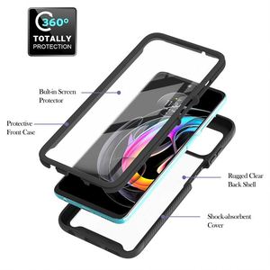 Funda Protectora Delgada de 360 Grados con Marco Frontal y Protector de Pantalla PET para <span class=keywords><strong>Motorola</strong></span> <span class=keywords><strong>Edge</strong></span> 20, 20 Lite, 20 Pro, G Pure, Resistente a Golpes - Product Image 6