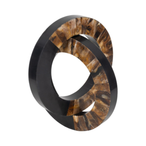 Anelli Decorativi in Resina Intrecciati, Ornamento Scultoreo Elegante per Casa, Bagno, Ufficio, Soggiorno - Product Image 6