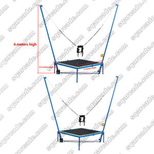 Trampoline élastique simple de haute qualité pour intérieur et extérieur pour les jeux de parc d'attractions et les lits de saut - Product Image 4
