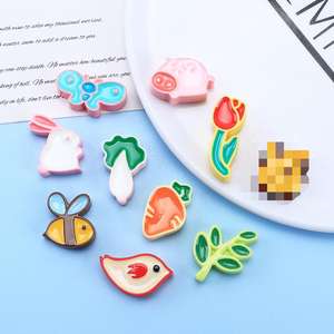 Composants en résine personnalisables pour accessoires de téléphone, broches et épingles à cheveux, motifs de dessin animé, famille, mignons, DIY, crème, gel, faits <span class=keywords><strong>maison</strong></span> - Product Image 4