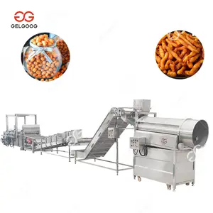 Continue Tempura Friteuse Garnaal Cracker Frituren Machine Voor Chin Chin Cookies Kurkure Making Machine