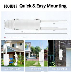 Muestra KuWFi 300 Mbps WiFi CPE Módem <span class=keywords><strong>Router</strong></span> IP65 Impermeable 24V PoE Alimentación <span class=keywords><strong>Router</strong></span> LTE Inalámbrico <span class=keywords><strong>4G</strong></span> para Exterior con Tarjeta SIM - Product Image 3