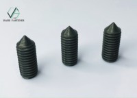 Vis de réglage sans tête à six pans creux DIN914 avec pointe conique noir Grade 12.9/Machine à pointe de vis sans tête de positionnement