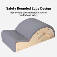 Correcteur de posture en bois d'érable pour Pilates, Arc Step Barrel, Soutien dorsal multifonctionnel et durable pour la correction de la posture corporelle en studio de yoga