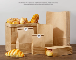 Vente en gros sac en papier de qualité alimentaire sandwichs hot dogs emballage de fruits et légumes sacs en papier kraft brun ou blanc de haute qualité - Product Image 3