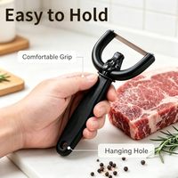 Coupe-graisse manuel pour viande, outil de dégraissage de la viande de boeuf avec design tête de taureau, poignée ergonomique, accessoires de cuisine et barbecue portables