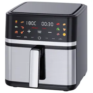 2024 Low Price Cheap Colorful Touch Screen 12 Multi-functional 8L Smart Fryer 5L 6L 7L 9L 8.4QT Digital Air Fryer 8 Litres