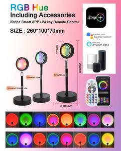 LED Sunset Lamp <b>Nightlights</b> USB Projector Birthday Party Decoration Mood Lights for Bedroom Living Room Wall Photography - Product Image 3