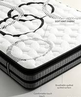 Matelas de lit compressé à ressorts ensachés Euro Top, matelas hybride moderne double, queen, king size, en mousse à mémoire de forme avec gel