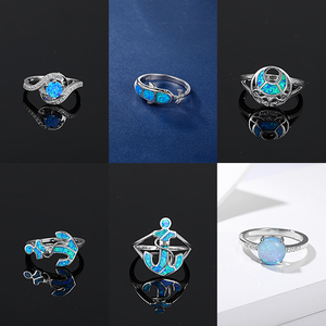 Xyop 925 sterling Silver Jewelry thiết kế tiên tiến <span class=keywords><strong>Opal</strong></span> nhẫn cho phụ nữ tùy chỉnh bán buôn Quà Tặng - Product Image 4