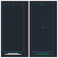 Écran OLED pliable BINTU 6,7 pouces 1080*2412 MIPI DSI Durable -20~+70 ℃   AMOLED flexible, fabrication ODM/OEM