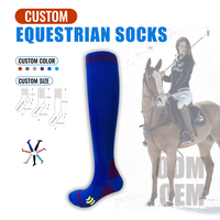 Prix d'usine, chaussettes d'équitation personnalisées, épaisses, absorbant la transpiration, chaussettes d'équitation équestre, chaussettes personnalisées