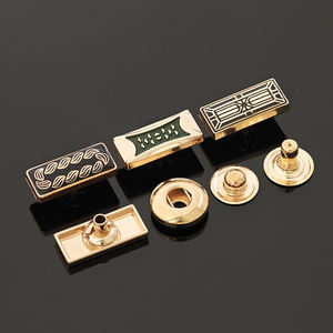 Bouton-pression métallique KUNSHUO pour vêtements, chemises, abayas et thobes, avec logo de marque en 4 parties, personnalisable pour hommes - Product Image 5