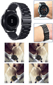 Bracelet de montre en acier inoxydable de haute qualité de 22mm avec boucle pour <span class=keywords><strong>Samsung</strong></span> <span class=keywords><strong>Gear</strong></span> <span class=keywords><strong>S3</strong></span> Classic <span class=keywords><strong>Frontier</strong></span> - Product Image 6