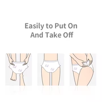 Culottes menstruelles certifiées OEM, vente en gros, personnalisées, super douces et absorbantes, culottes de règles imprimées, culottes hygiéniques jetables