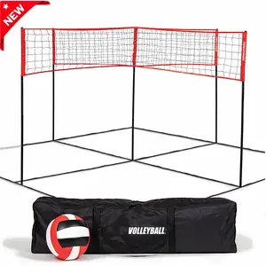 VN07A High Quality Volleyball Net, Portable Net Set For Volleyball, 4 Square Volleyball Net Factory China