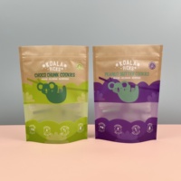 Doypack refermable avec fermeture éclair supérieure, anti-odeur, imprimé en héliogravure, personnalisé en usine, pour biscuits, beurre, fruits secs, cacahuètes, noix, thé en poudre, Mylar