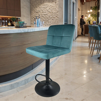 Tabourets de bar en gros, chaises de cuisine, chaises d'îlot de cuisine, tabourets de bar réglables en hauteur avec design en velours