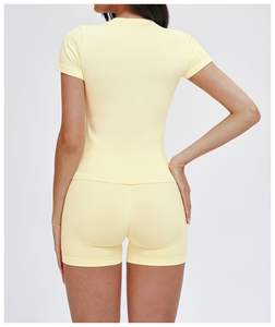 Shorts Deportivos con Bolsillos <span class=keywords><strong>para</strong></span> <span class=keywords><strong>Mujer</strong></span>, Conjunto de Yoga Premium sin Costuras, Conjunto de Mallas <span class=keywords><strong>para</strong></span> <span class=keywords><strong>Mujer</strong></span>, Camiseta Deportiva Personalizada - Product Image 6