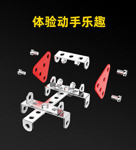 Kit de Construcción Metálico, Modelo de Go-Kart, Juguete STEM Disponible en Stock para Niños de 8 Años en Adelante - Product Image 4