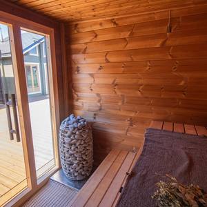 <span class=keywords><strong>Sauna</strong></span> extérieur traditionnel en pruche cubique au design moderne personnalisé Poêle à vapeur sèche à chauffage électrique pour les salles de <span class=keywords><strong>sauna</strong></span> modernes - Product Image 2