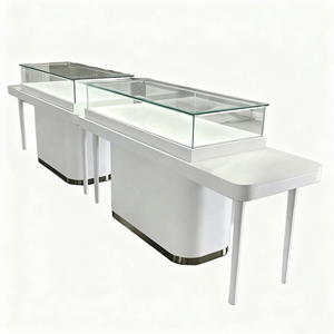 Moderne Rezeption Custom ized Holz schmuck Display <span class=keywords><strong>Showcase</strong></span> Antike Schmuck <span class=keywords><strong>Showcase</strong></span> Tisch mit Arbeits platte <span class=keywords><strong>Showcase</strong></span> - Product Image 2