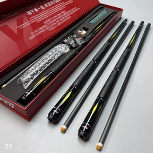 Nuevo Modelo 2026, Taco de Billar Profesional Jianying Yfen de Carbono, 11.8mm 12.5mm, Taco de Fibra de Carbono Completa con Inlay <span class=keywords><strong>Real</strong></span> - Product Image 2