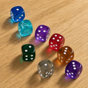 Dados de Resina Transparente Personalizados al por Mayor, Dados Transparentes D6 para Juegos de Mesa - Product Image 4