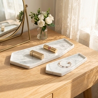 Plateau de rangement pour bijoux en marbre de forme personnalisée, style Art déco, pour hôtel - Multi-usages pour la maison et le commerce