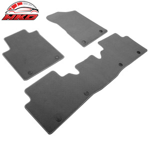 Tapis de sol pour Nissan Armada QX80 17-23 antidérapants avant arrière en velours 3 pièces - Gris - Product Image 3