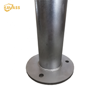 Borne de signalisation KVS à prix d'usine, en acier galvanisé uni et durable, de qualité ingénierie, réfléchissante, avec protection contre les chocs, homologuée IP67, à montage en surface