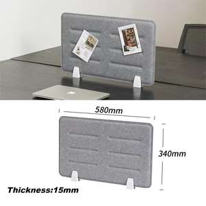 Pantalla de Privacidad Acústica Moderna <span class=keywords><strong>para</strong></span> <span class=keywords><strong>Escritorio</strong></span> de Oficina, Divisor de <span class=keywords><strong>Escritorio</strong></span> Absorbente de Sonido de Fibra de Poliéster con Abrazadera en C - Product Image 5