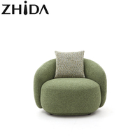 Zhida Salon moderne en tissu blanc Tissu unique Fauteuils de bureau minimalistes pour enfants Ensemble de canapés de luxe pour le salon