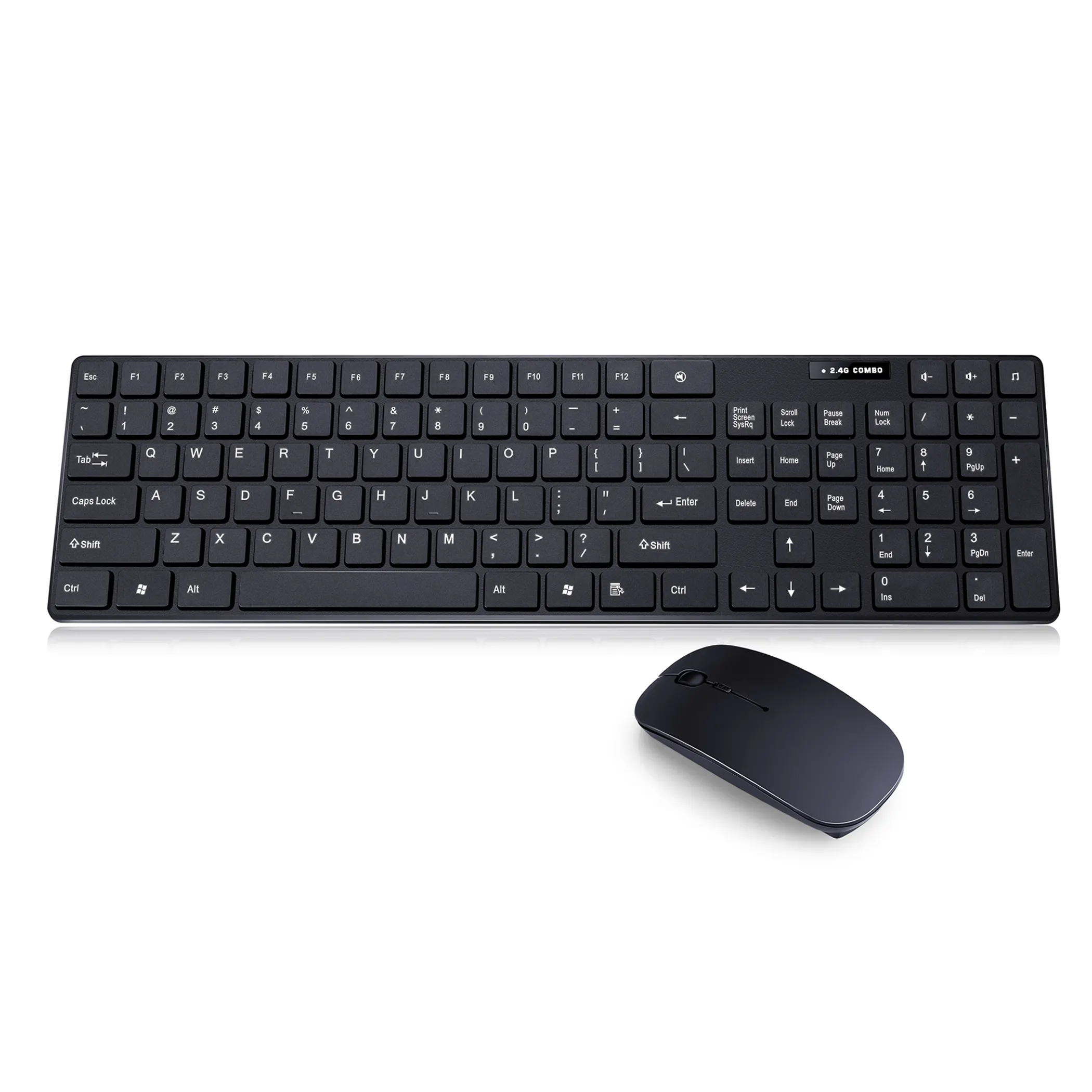 BWBL Wholesale Slim 2.4G Wireless Plug And Play Home Office Computer Keyboard and Mouse For Office Home Use