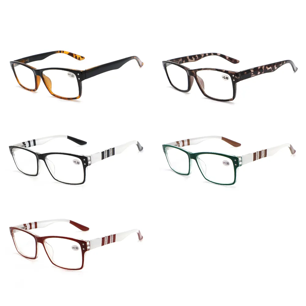 نظارات القراءة للرجال بتصميم مخطط للبيع بالجملة